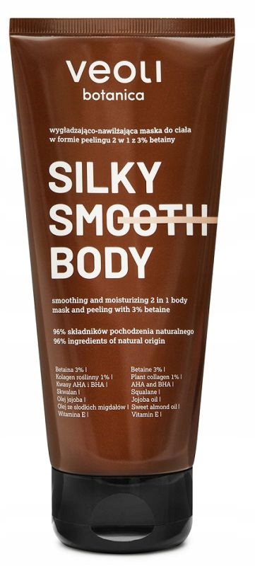 Veoli Botanica Silky Smooth Tělová Maska Ve Formě Peelingu 180 ml