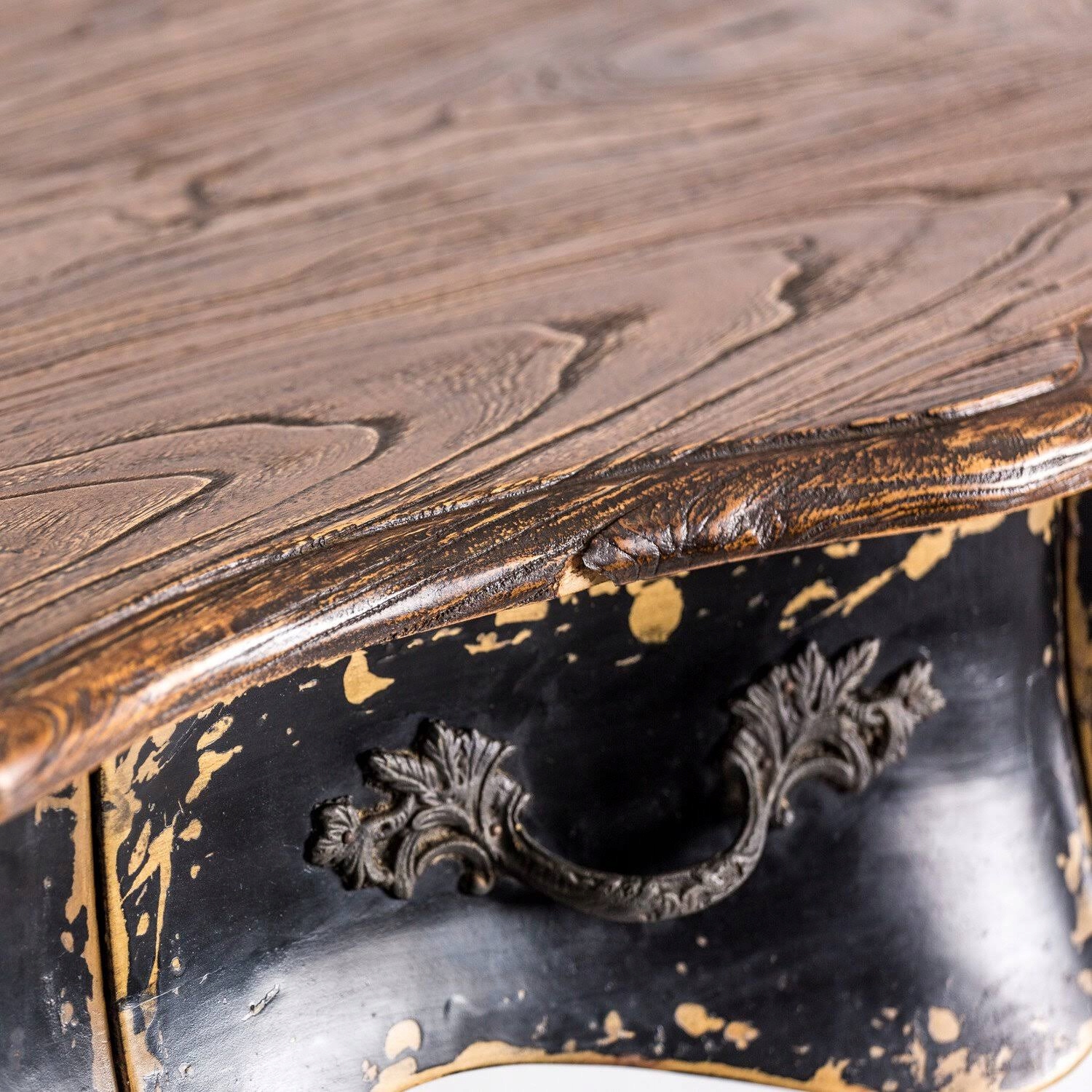 Konsola czarna w stylu orientalnym Marka Westwing Collection