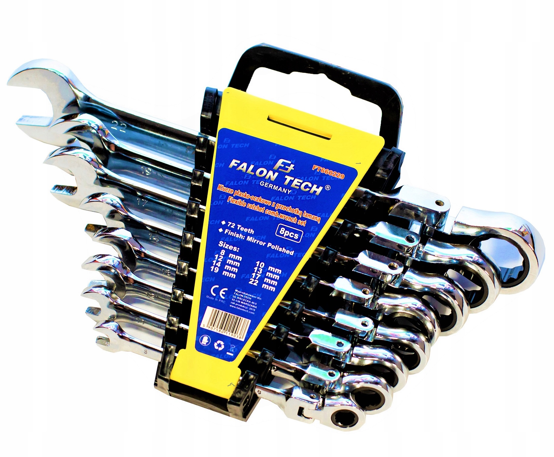 

Klucze Płasko-oczkowe Z Grzechotką Łamane 8el 8-22