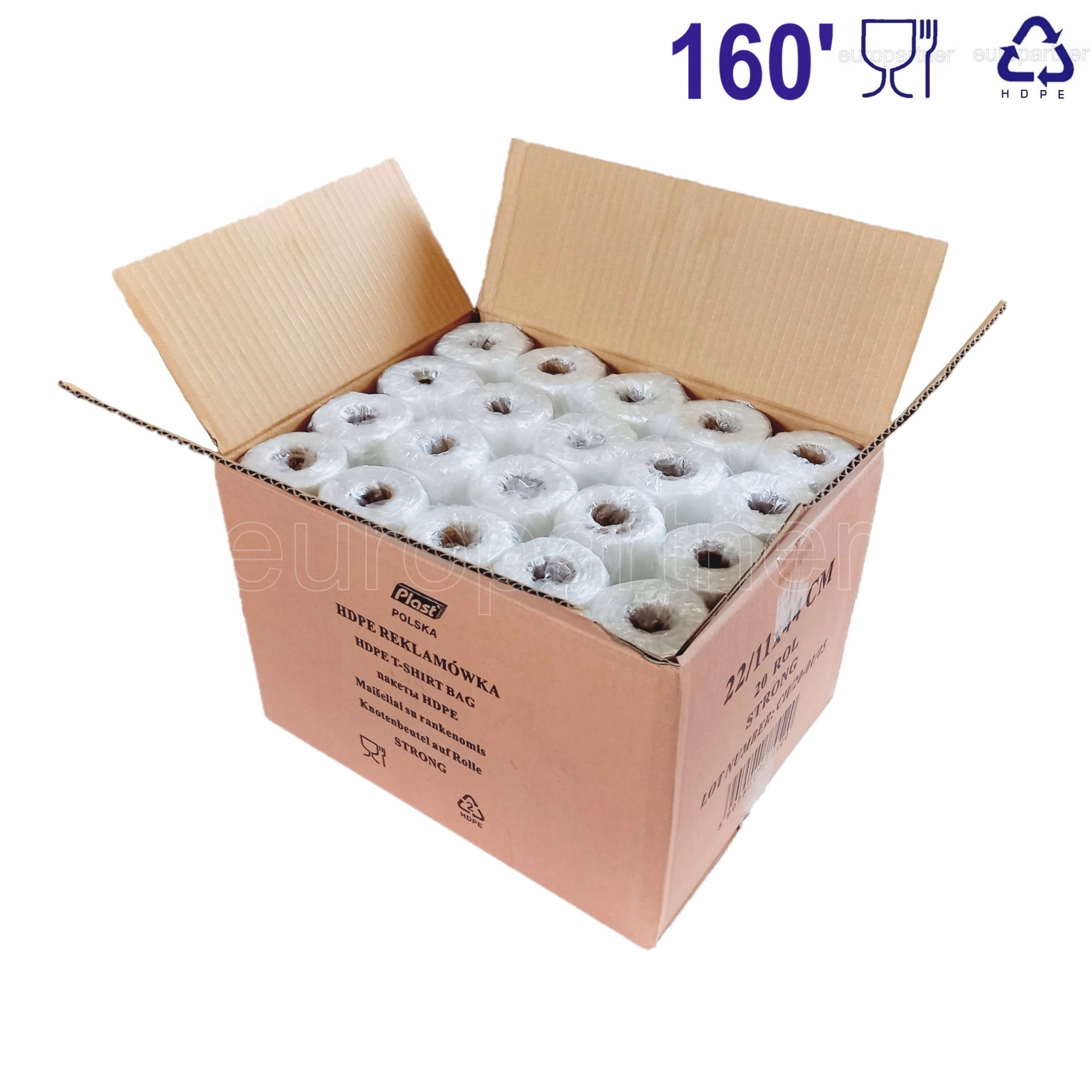 

Reklamówki Foliowe Na Rolce a'160 5kg Plast 20szt!