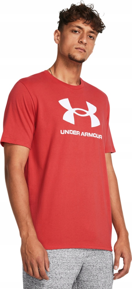 Pánské Tričko Under Armour Sportstyle Logo Červené 1382911 814 vel. S