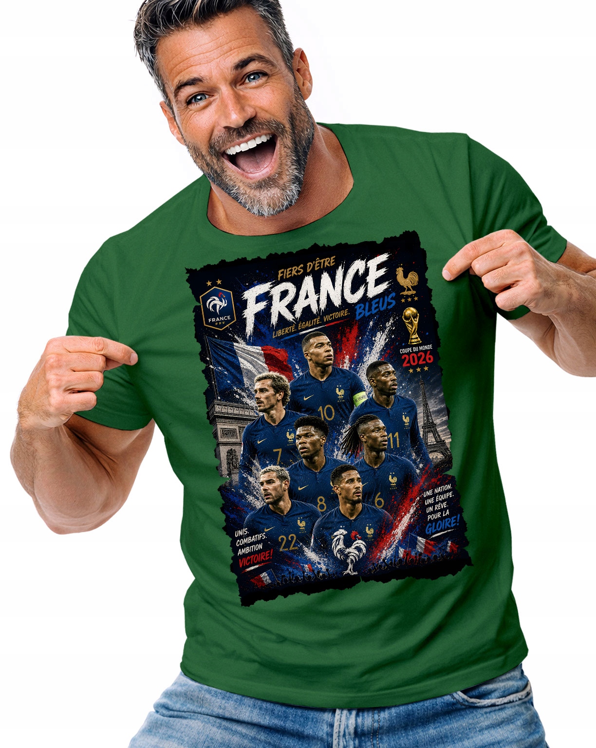 Tričko Tričko Pánské Francie Kylian Mbappe Fotbal Pro Fanouška XXL