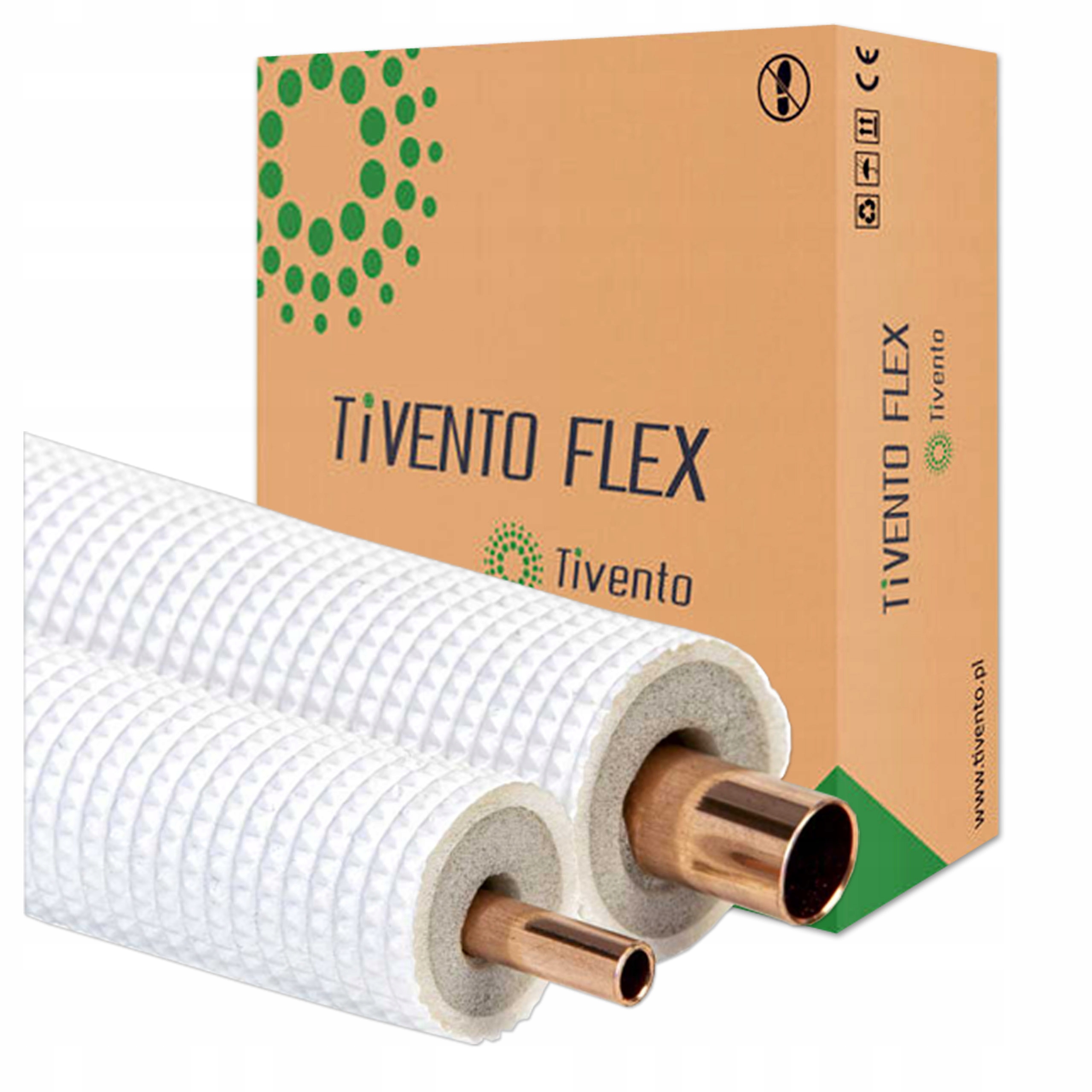 Medená rúrka pre klimatizáciu v obale Tivento Flex 3/8 stena 0,8/25 m