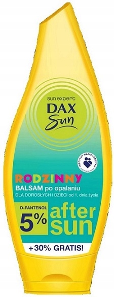 DAX SUN RODZINNY BALSAM PO OPALANIU OD 1 DNIA ŻYCIA 5% D-PANTENOL 250ml
