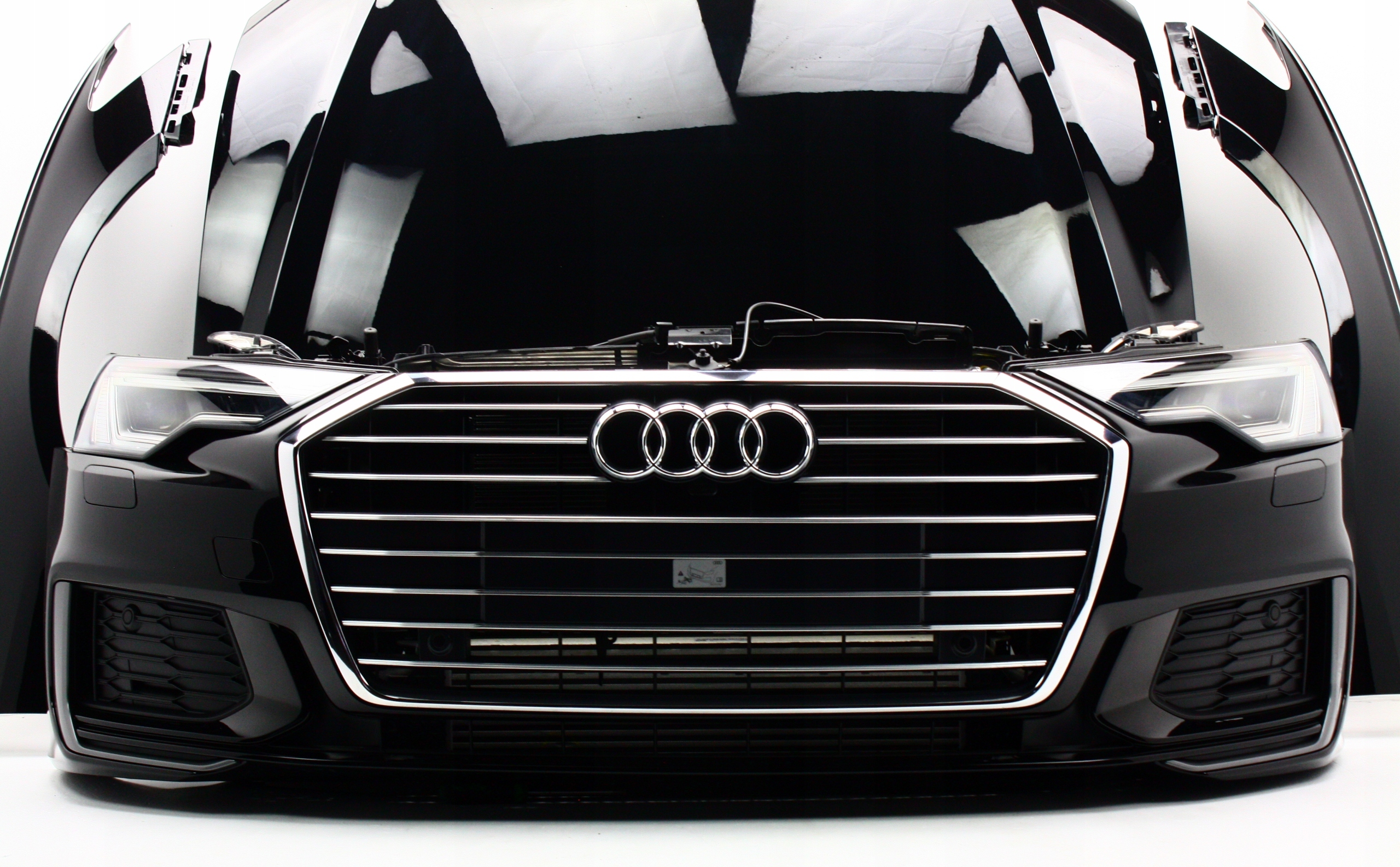 KOMPLETNY PRZÓD AUDI A6 C8 4K S-LINE LY9T MASKA BŁOTNIK ZDERZAK PAS PRZEDNI Kolor czarny