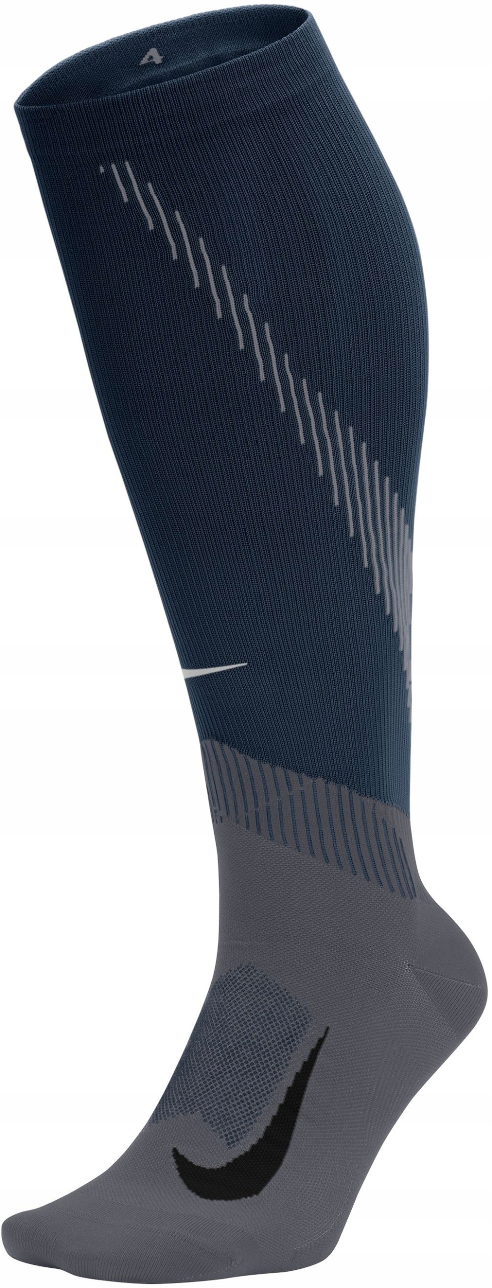 Nike Elite Compression běžecké podkolenky, 1 pár, velikost 46-48