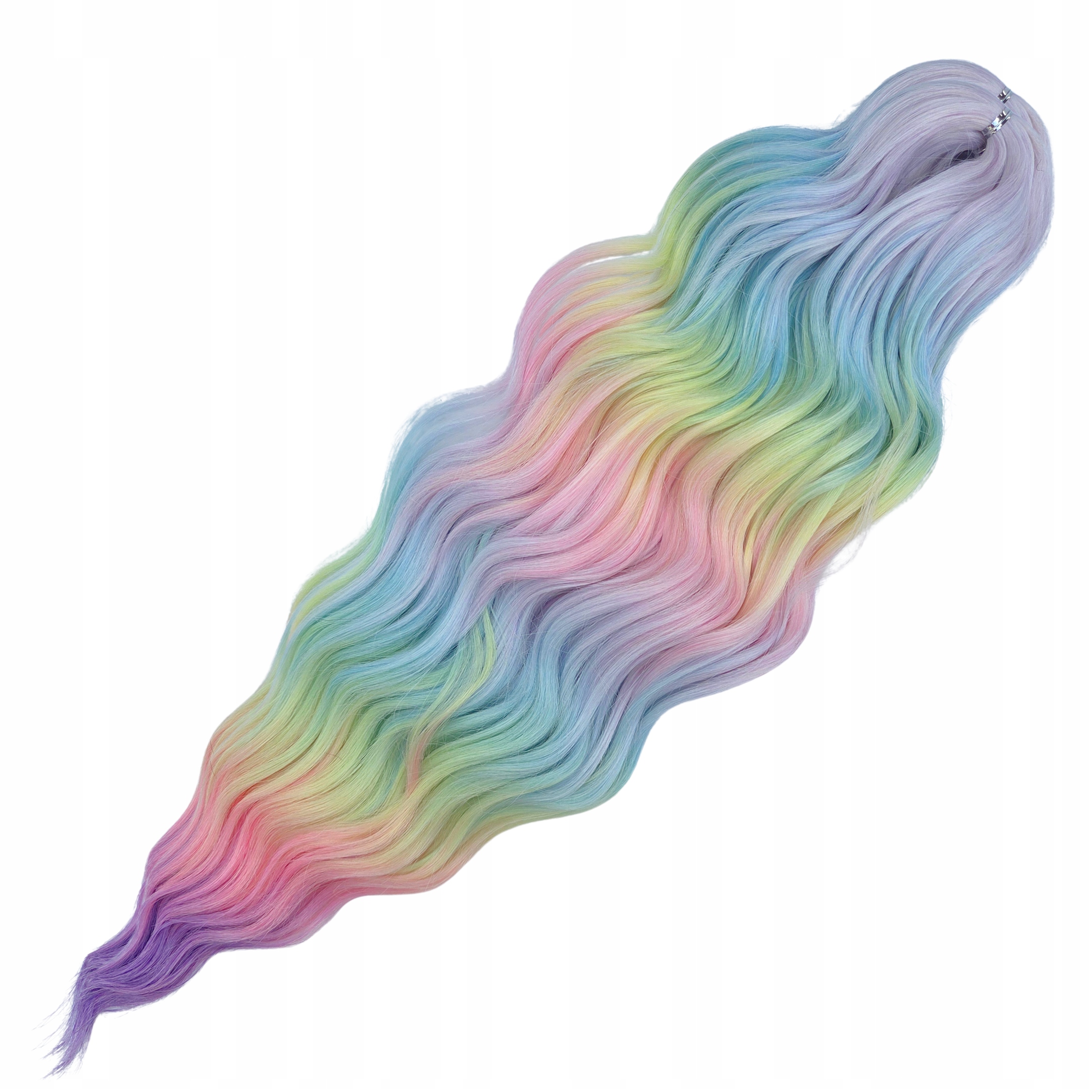 Syntetické vlasy duhová vlna na česání Anna 60 cm 300 g Barva: HPD126