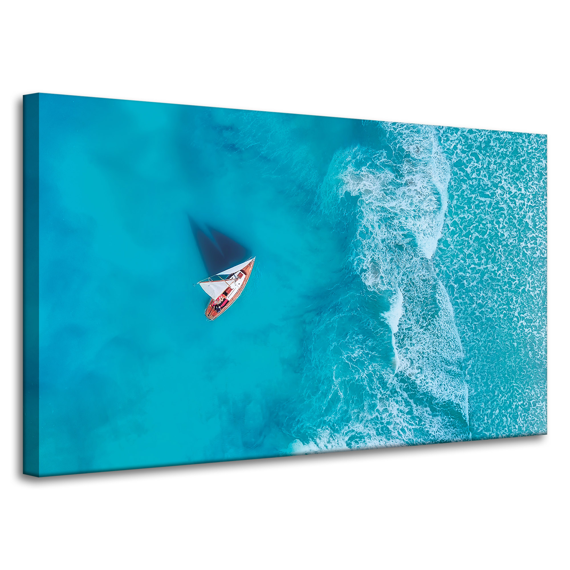 Obraz na plátně Plachetnice Voda Oceán Vlny 100x60 cm Ideální jako dárek