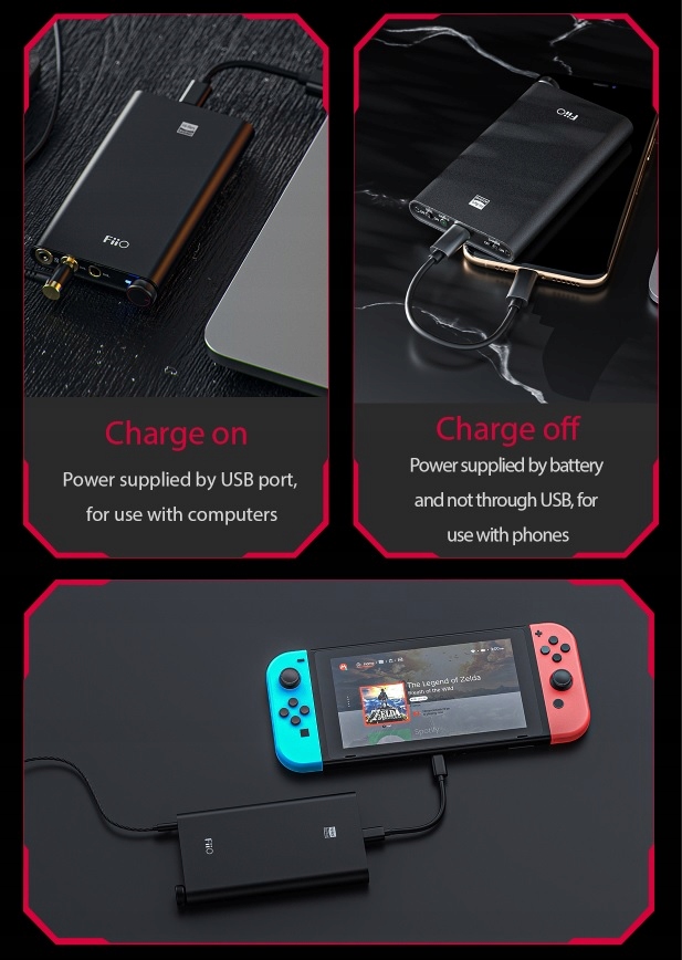 FiiO Q3S MQA DAC AK4452 WZMACNIACZ THX AAA-28 Rodzaj wzmacniacza przenośny