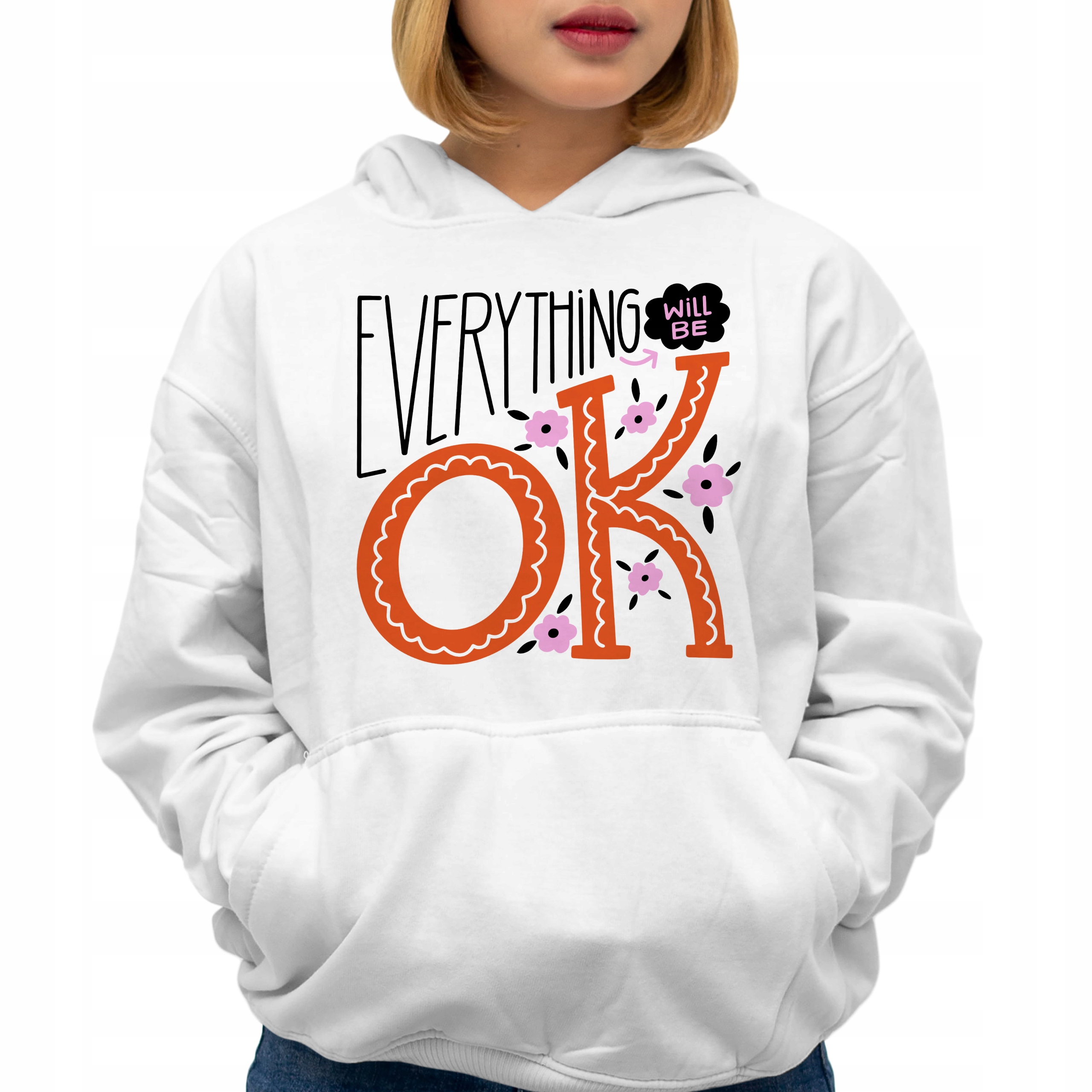 Mikina Everything Ok Zábavné vzory jako Dárek Velikost M