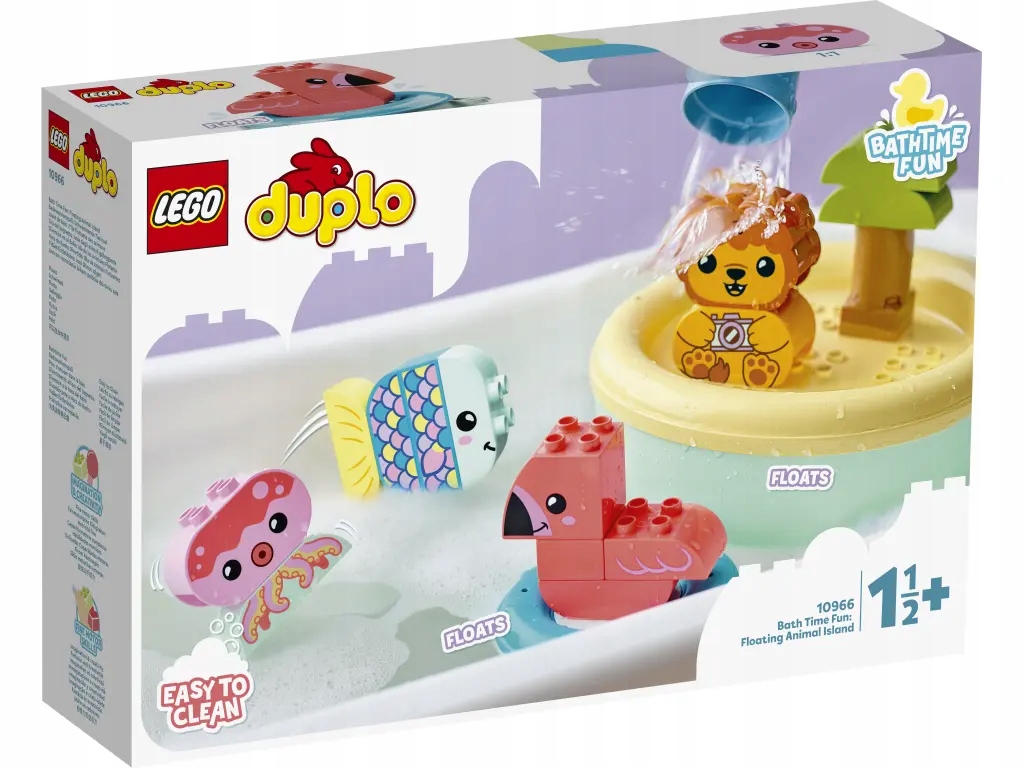 Lego 10966 Duplo Zábava při koupání: plovoucí ostrovy