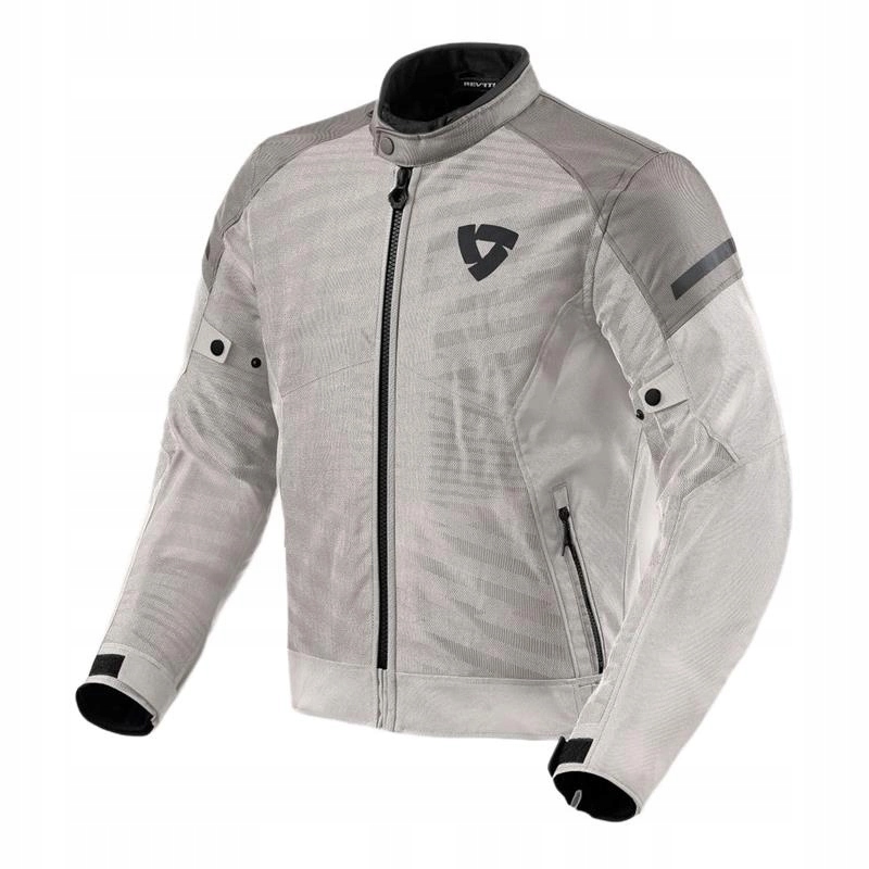 Textilná motocyklová bunda Revit Torque 2 H2O Silver/grey strieborná šedá