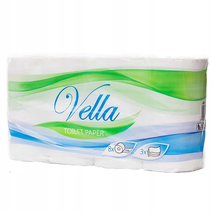 

Papier toaletowy Vella 3 Warstwy 40 Rolek Mocny