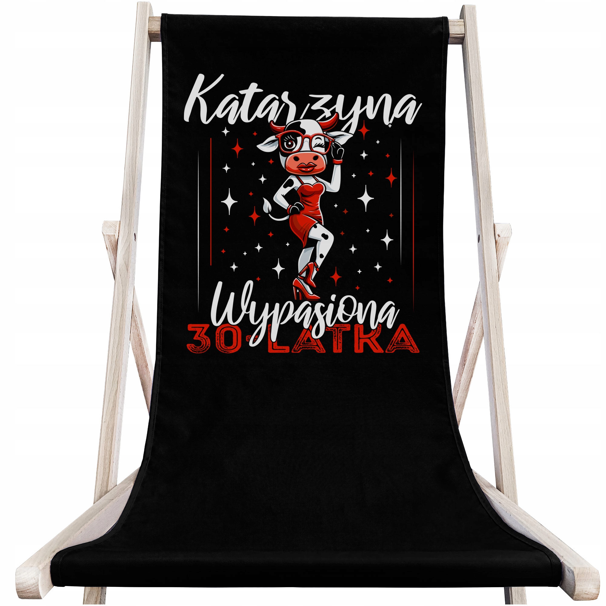 Leżak dla Emerytki Wypasiona 30 40 50 Latka Urodziny Krowa Śmieszny