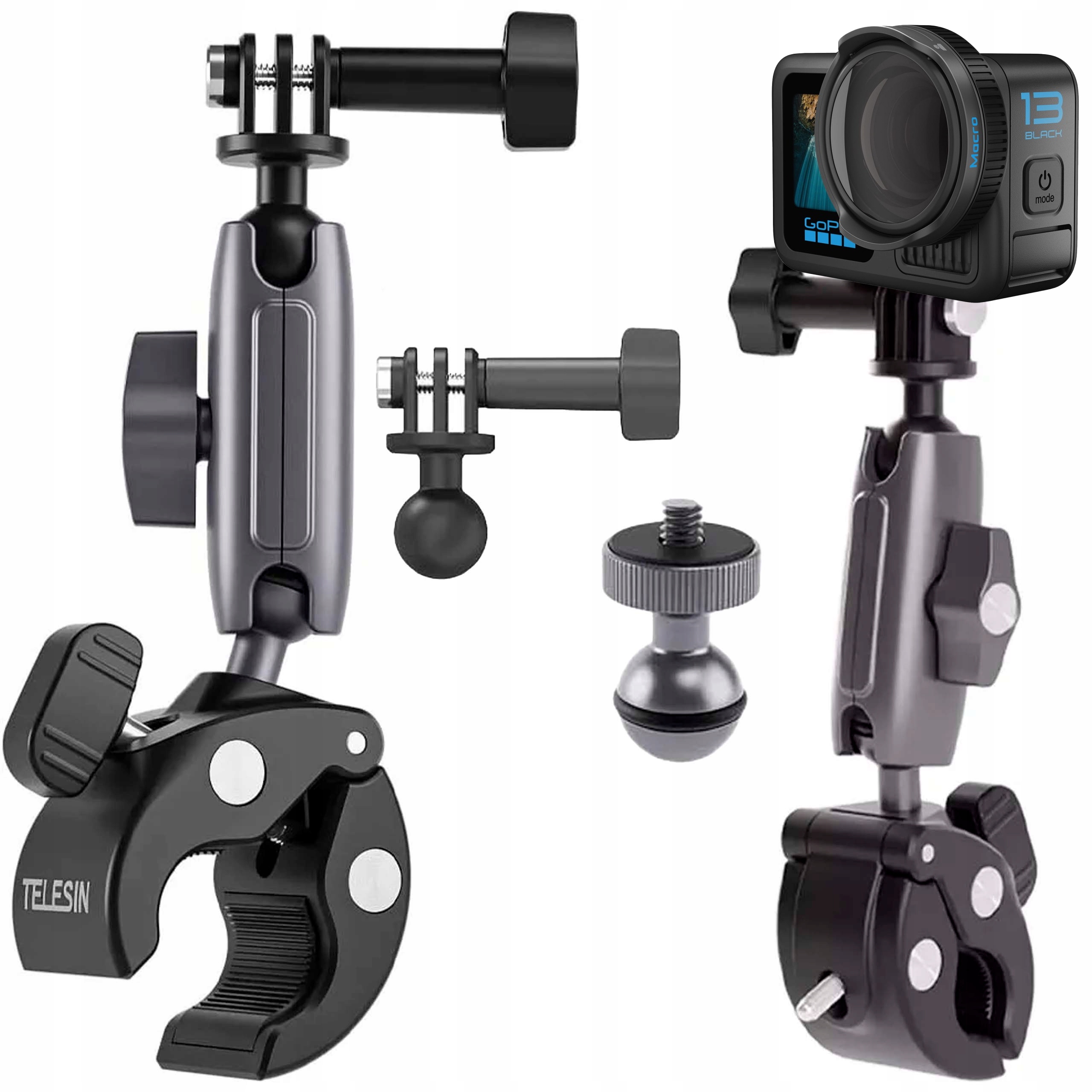 Držák na kolo Telesin Upevnění pro sportovní kamery GoPro Insta360 Dji Sj