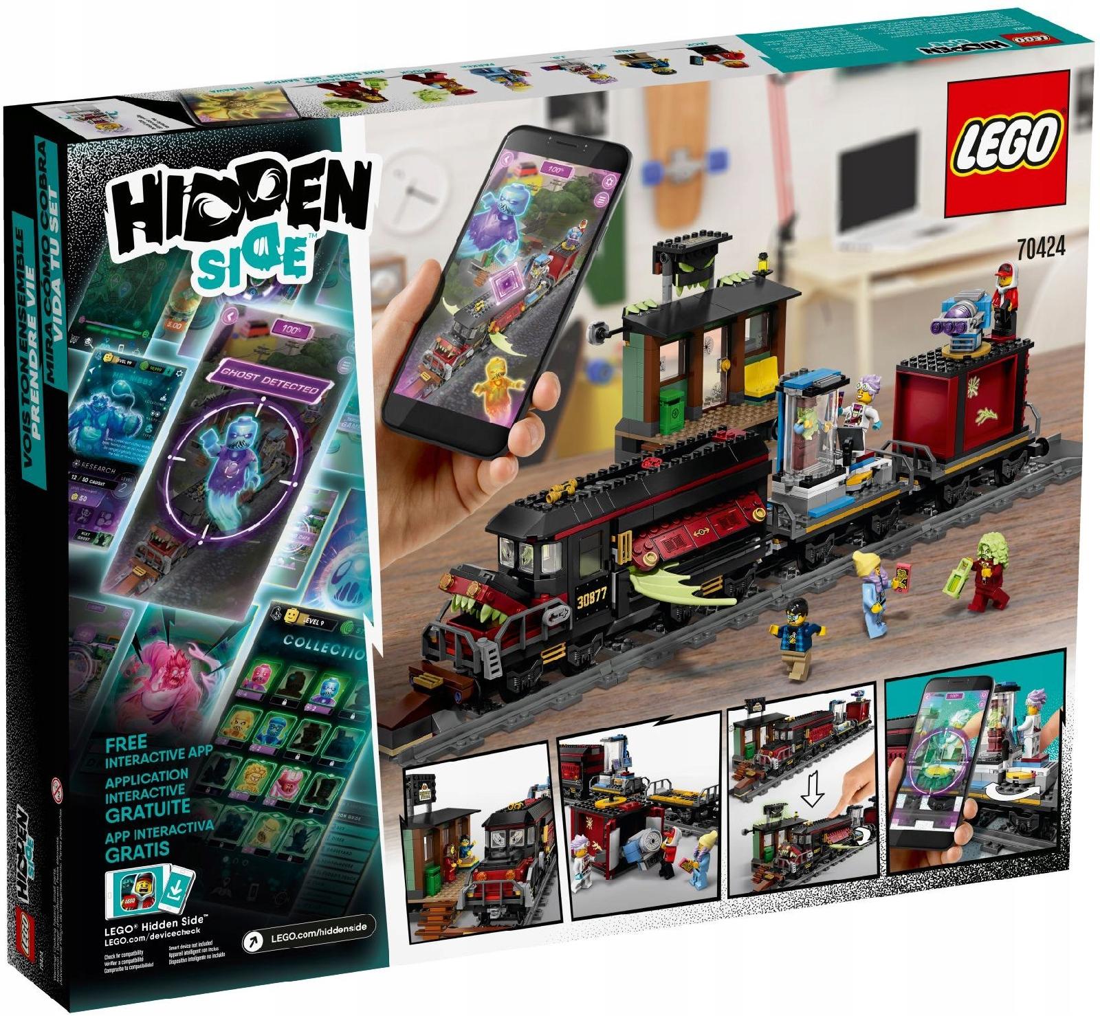 

Lego Hidden Side 70424 Pociąg Widmo Ciuchcia Kolej