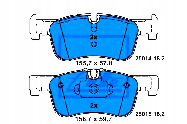 Ate Brzdové Destičky Bmw Přední 1 2 1,5-1,6 2,0D 10