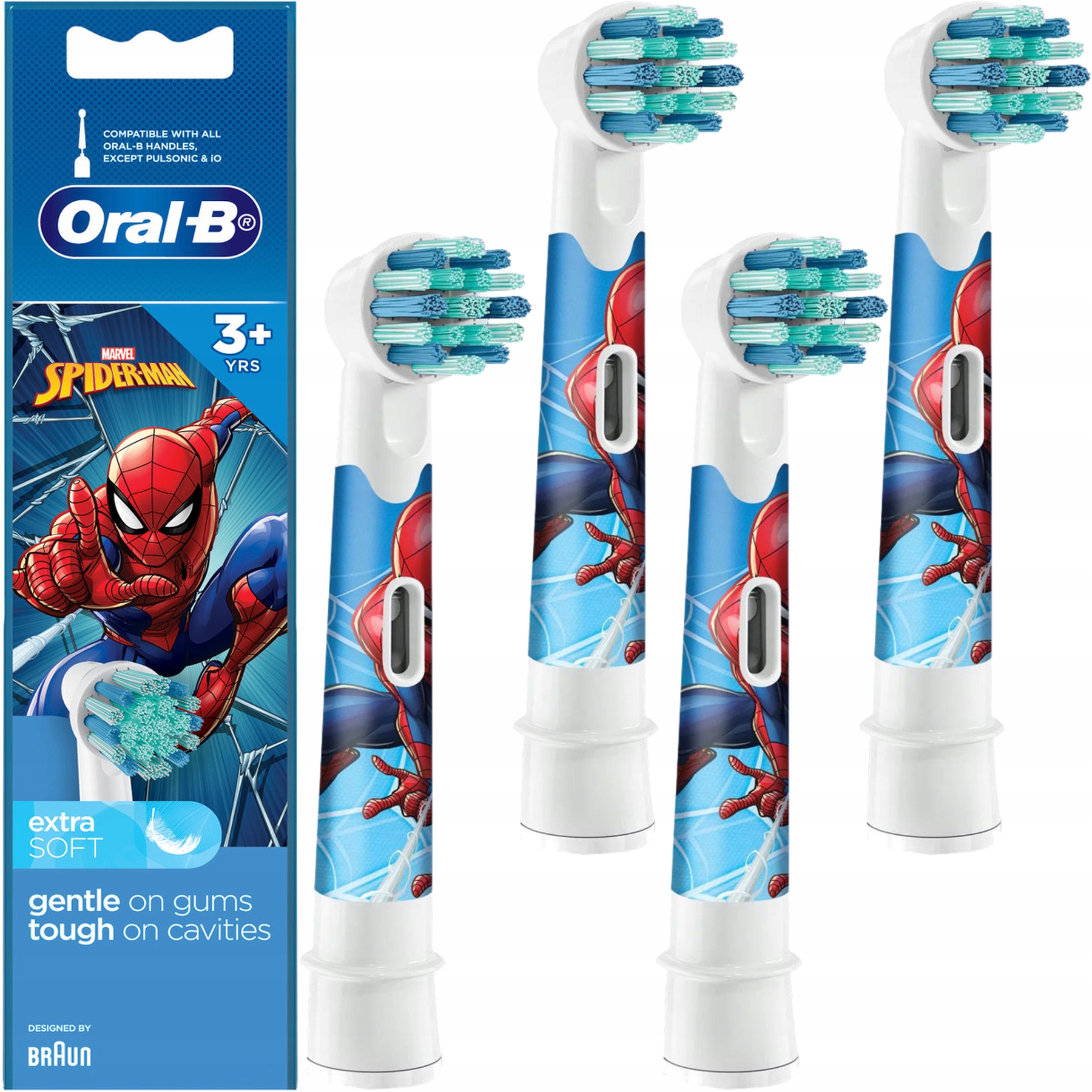 

4x Oryginalna Końcówka Oral-B Dla Dzieci Spiderman