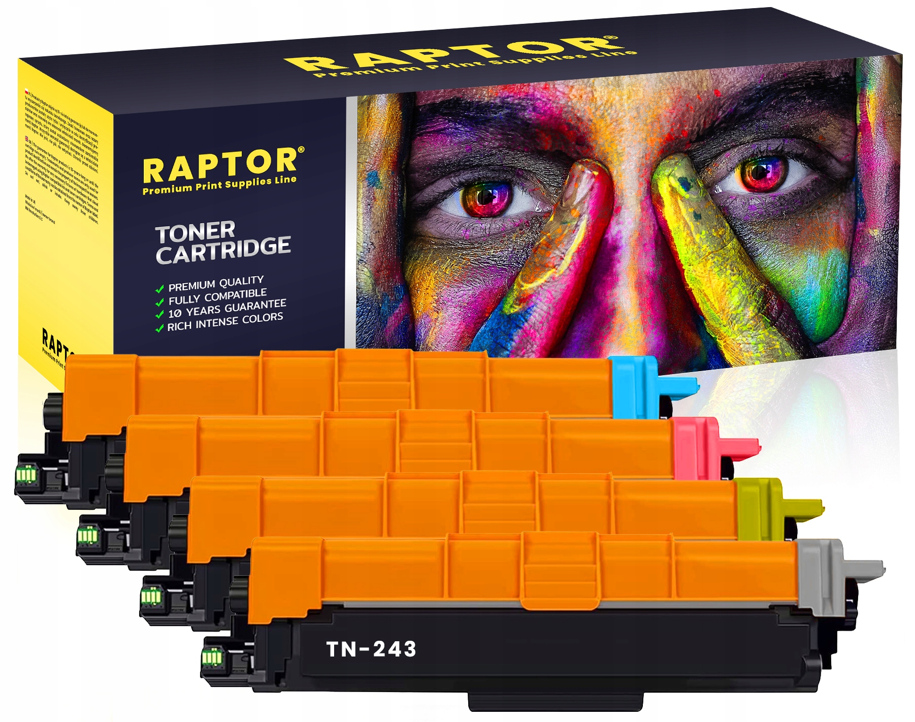 Multipack compatible avec Brother TN-243 CMYK contient 4x Cartouche toner 