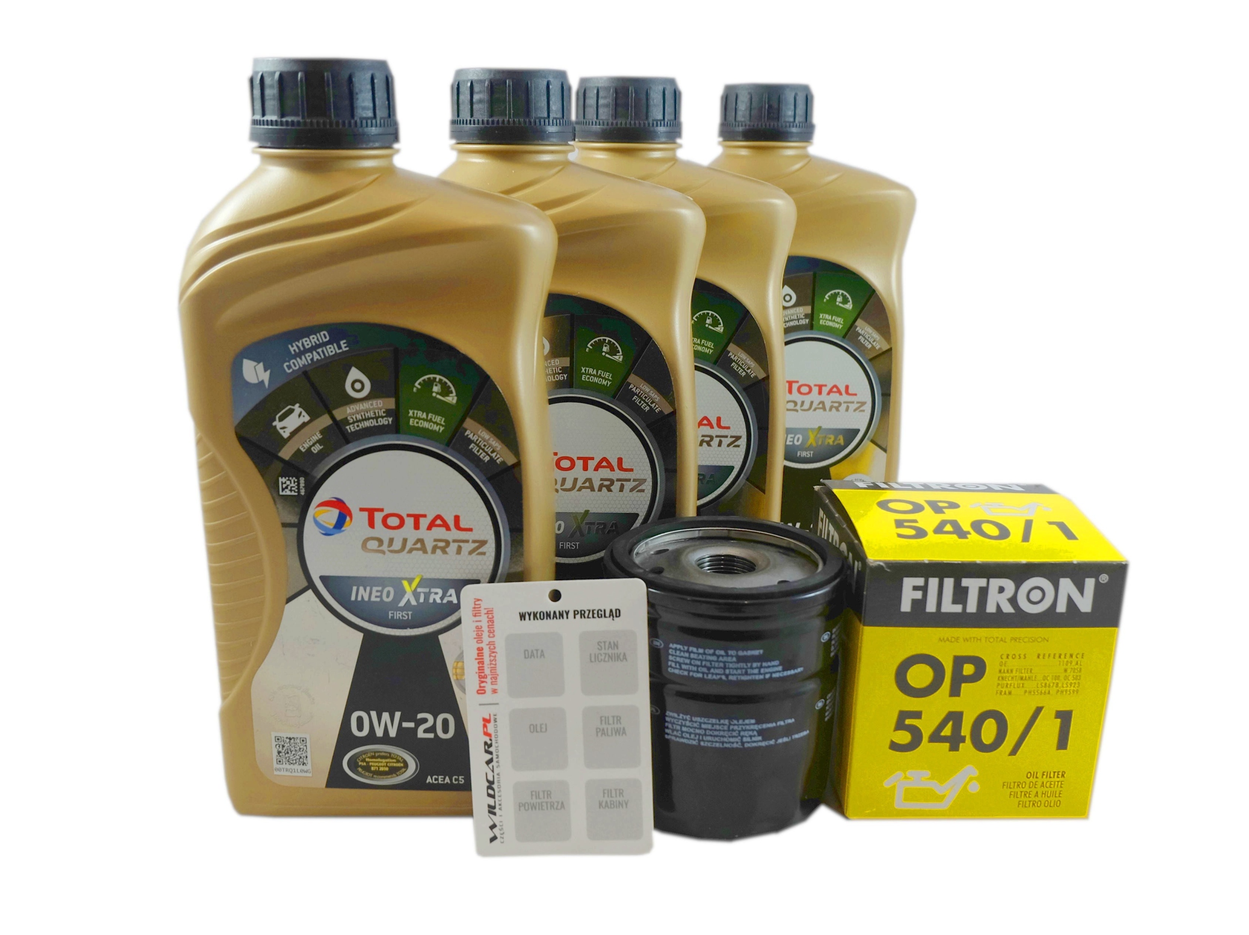 Filtr+ Olej 0W20 Peugeot Partner 3 III Rifter 1.2