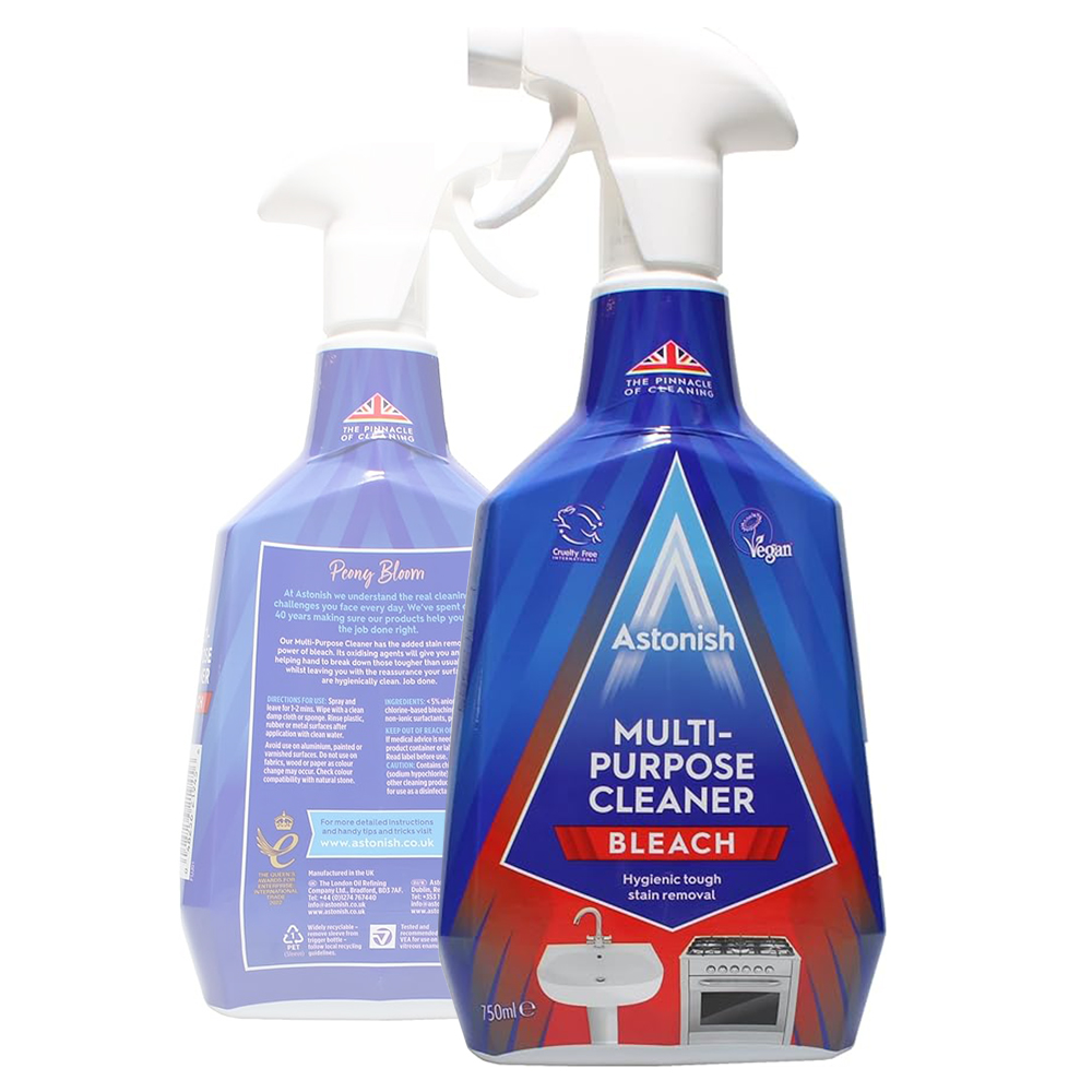ASTONISH SPRAY CZYSZCZĄCY SKUTECZNY DO RÓŻNYCH POWIERZCHNI 750ml