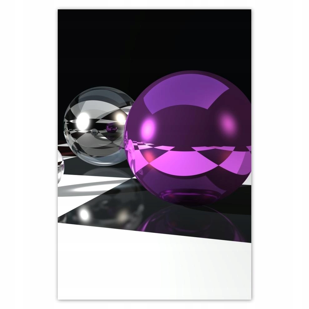 

Plakat 62x93 Fioletowa kula na kracie