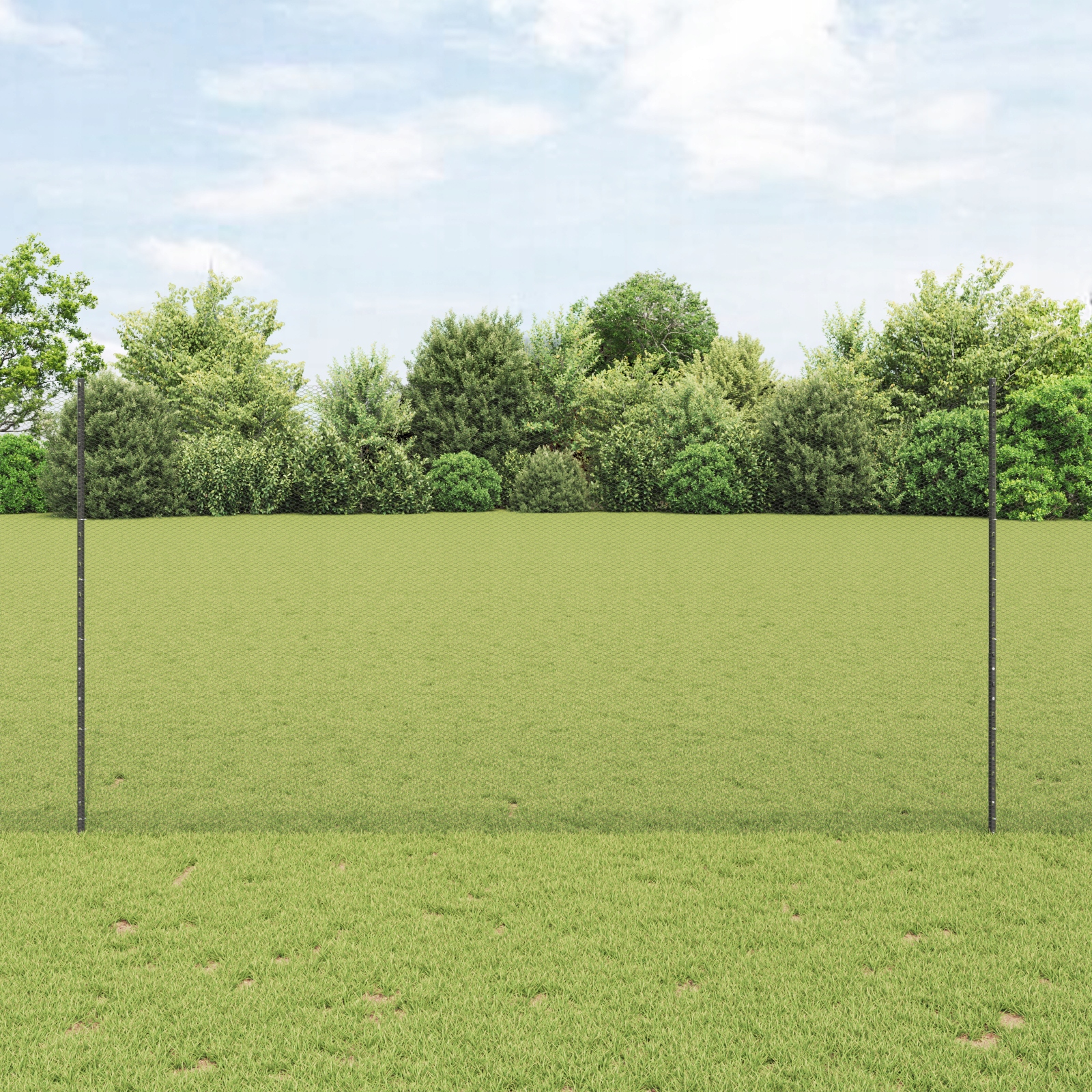 Sloupky pro plot 10 ks Šedé 160 cm Ocel Grey 3336837