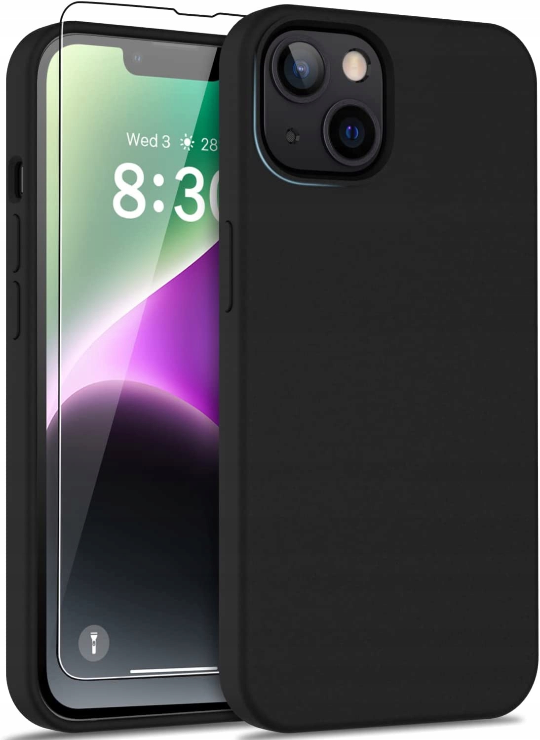 

Etui Matowe Slim do Iphone 14 Silikonowe Szkło