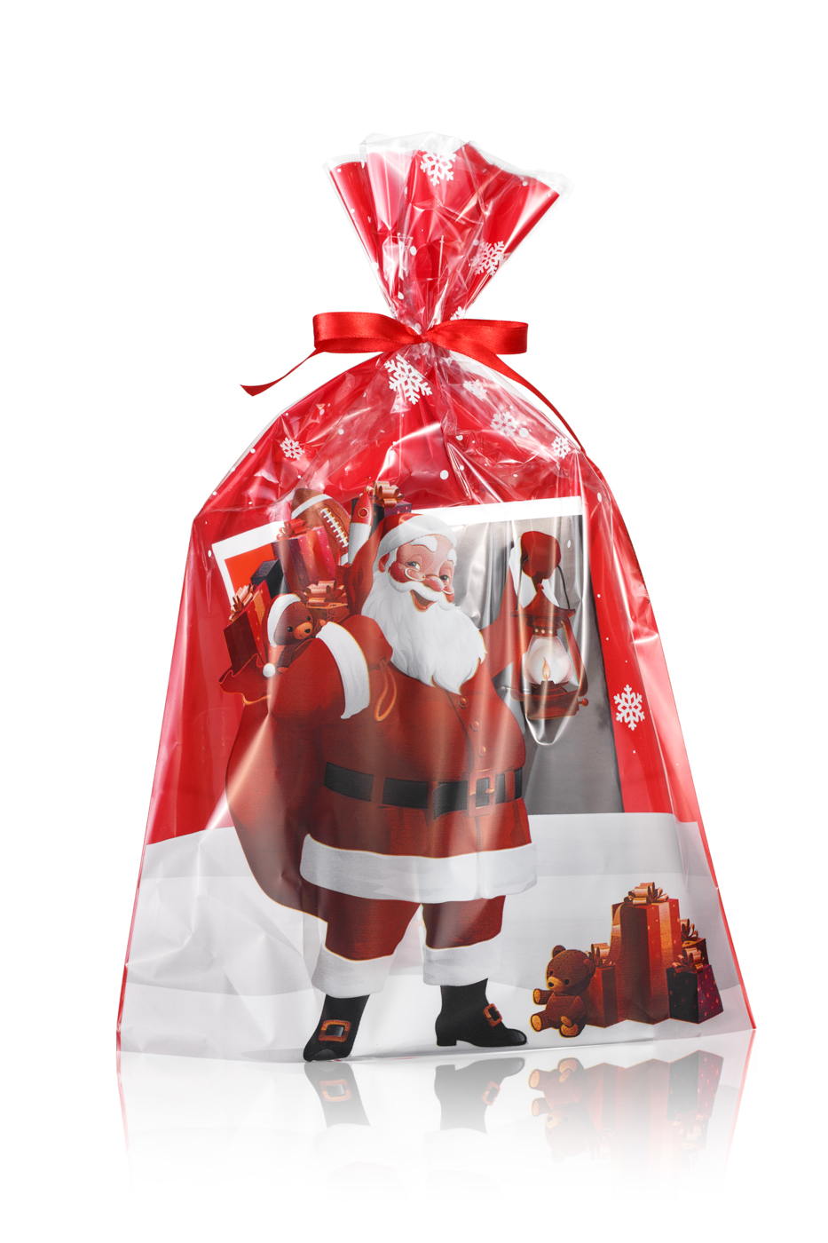 

Torebka foliowa Świąteczna worek Na Prezenty 25x40