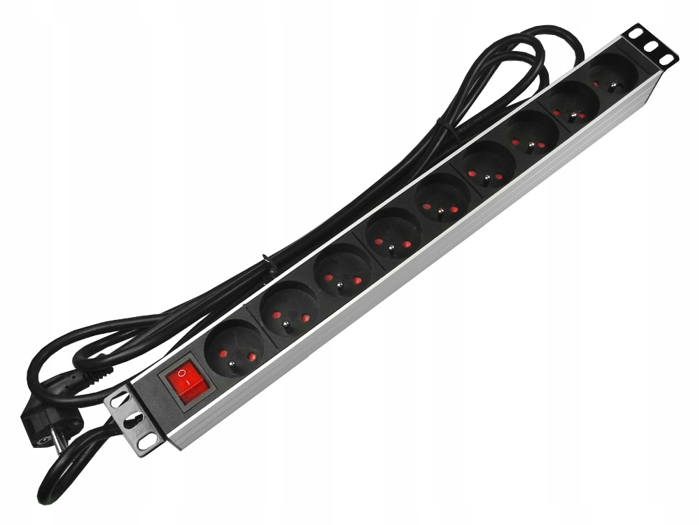 

Listwa zasilająca PD-9/5M/B 1U 19'' 9 gniazd 5m