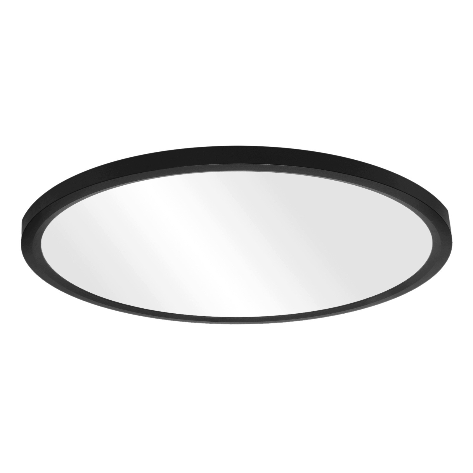 Stropní Svítidlo 50 cm 48W Cct 3000-6000K IP44 nástěnný rámeček 2,3 cm Černý