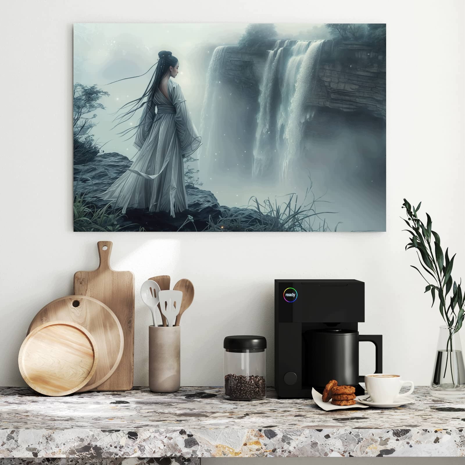 Magnetická tabule Žena Nad Vodopád 90 × 60 cm