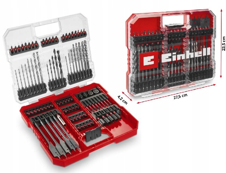 Einhell Sada Vrtáků A Bitů 95 Ks Xl-case Box Set Impa 49108798