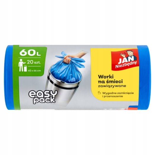 7x Jan Nezbytný Easy-Pack Pytle na odpadky 60 l 20 ks