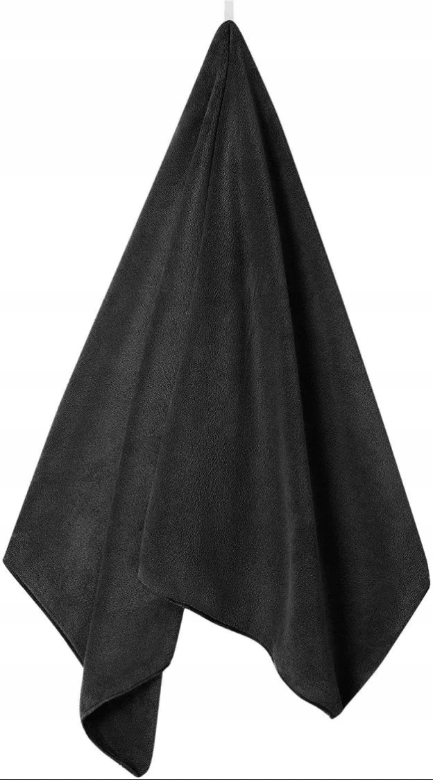 Zestaw 10szt Ręcznik Fryzjerski Barberski z Mikrofibry 70×30 cm Czarny