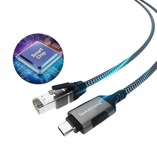 Karta sieciowa USB RJ45 Gigabit LAN ADAPTER Kabel 1m Transfer danych 1Gbps