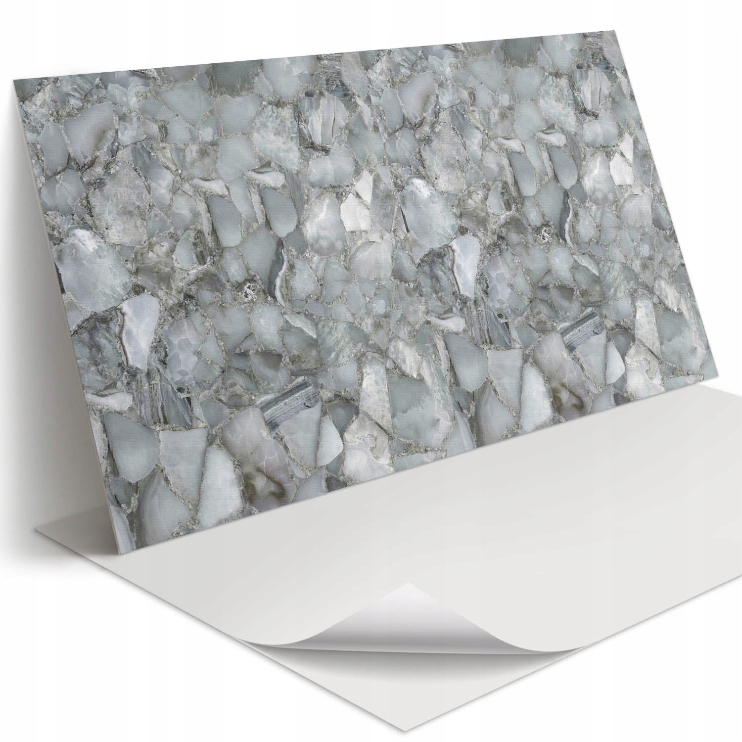 Nástěnný Pvc panel Samolepicí Vzor kamenné mozaiky s žilkami 100 x 50 cm