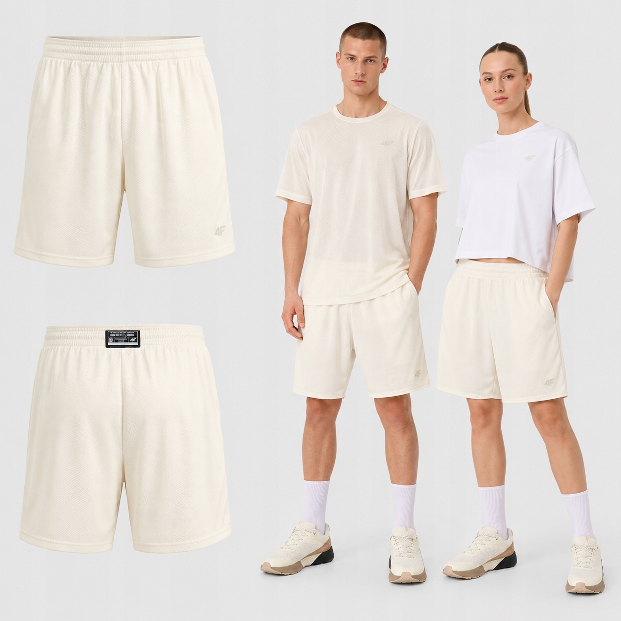 Basketbalové Kraťasy 4F Unisex Rychleschnoucí Sportovní Šortky M U1290 SS26