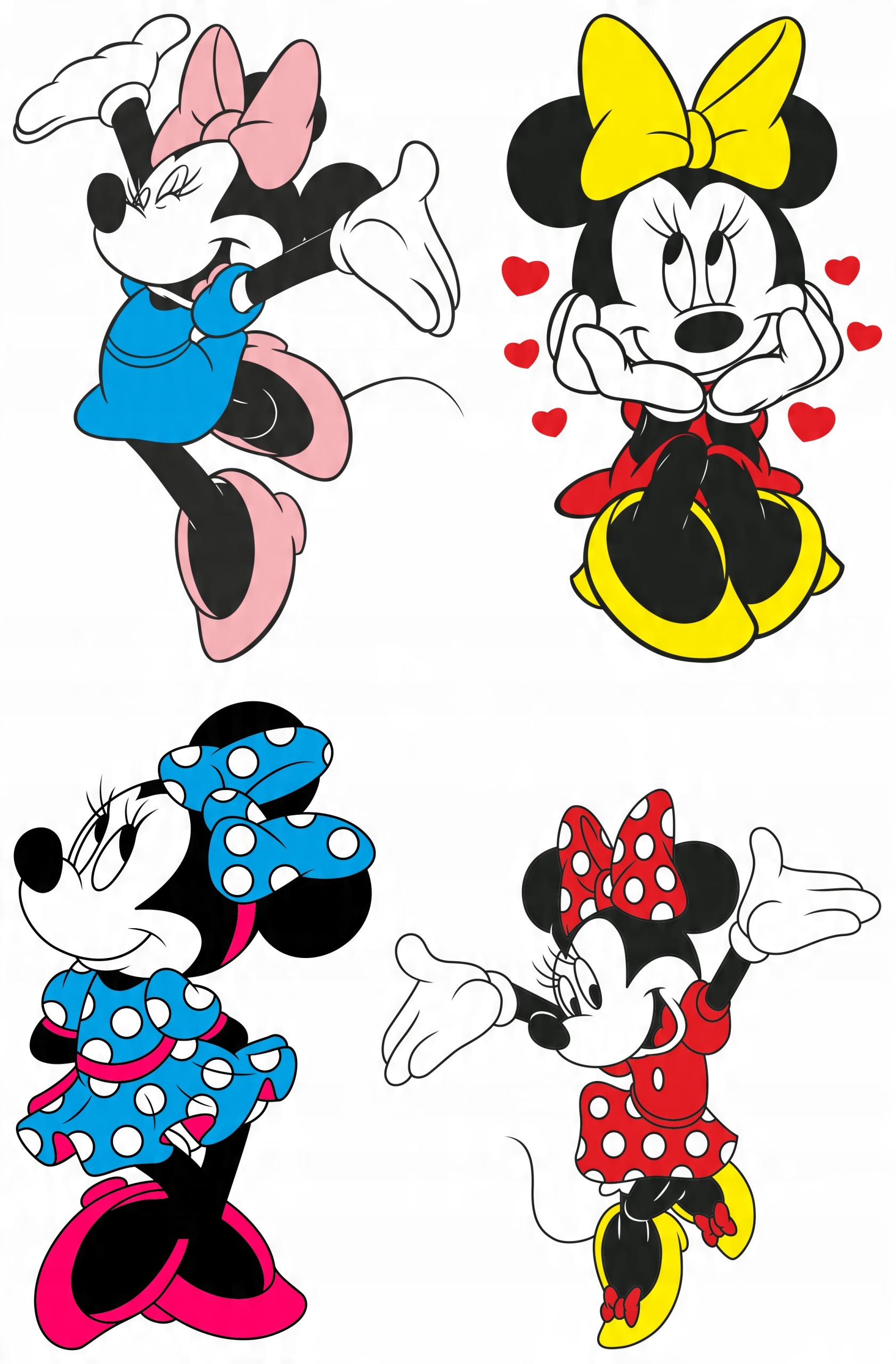 

Naklejki Na Okno Lustro Szybę Myszki Minnie Mickey