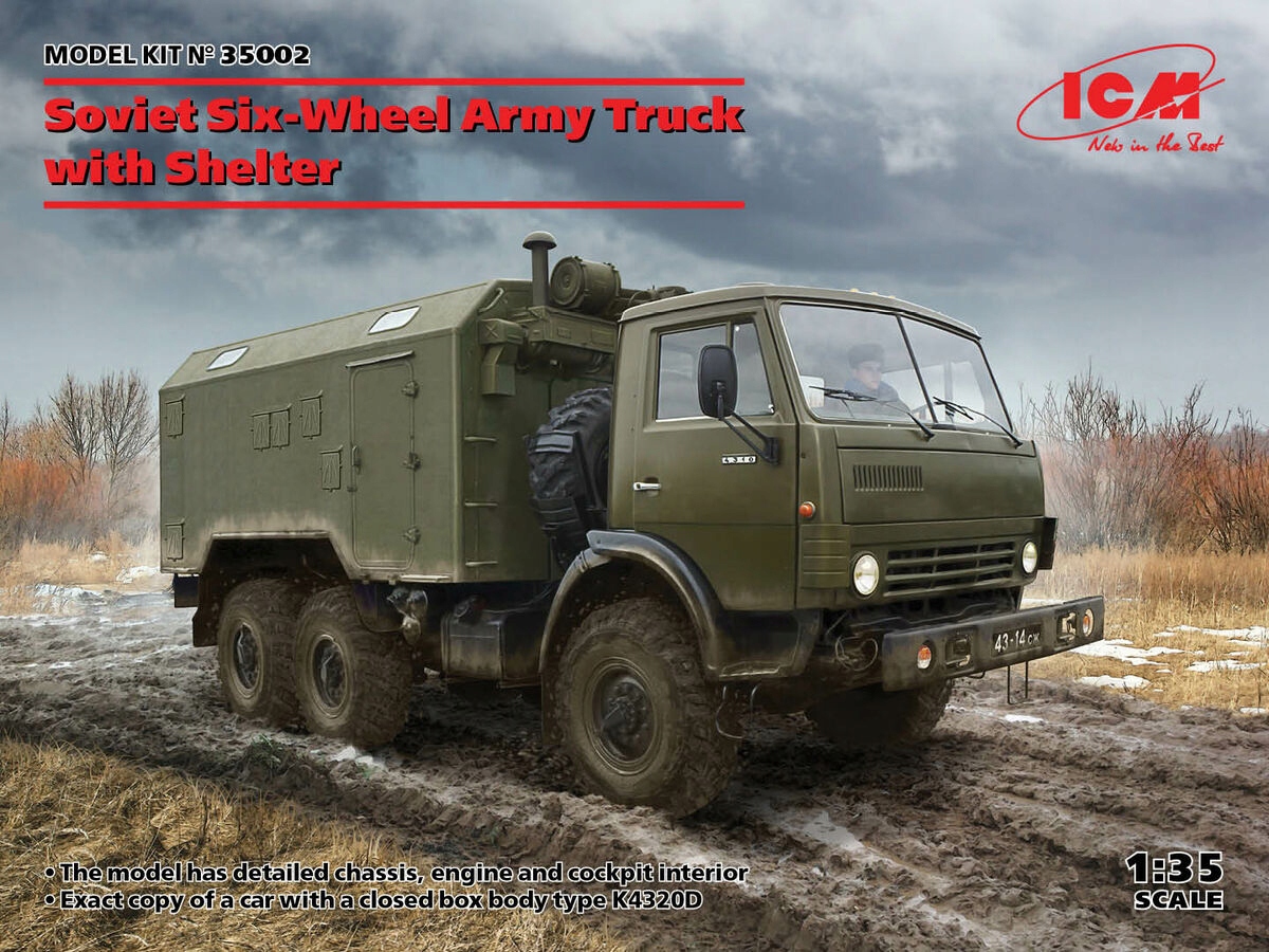 ICM 35002 Kamaz 5359 Ruský Velitelský Vůz 6X6