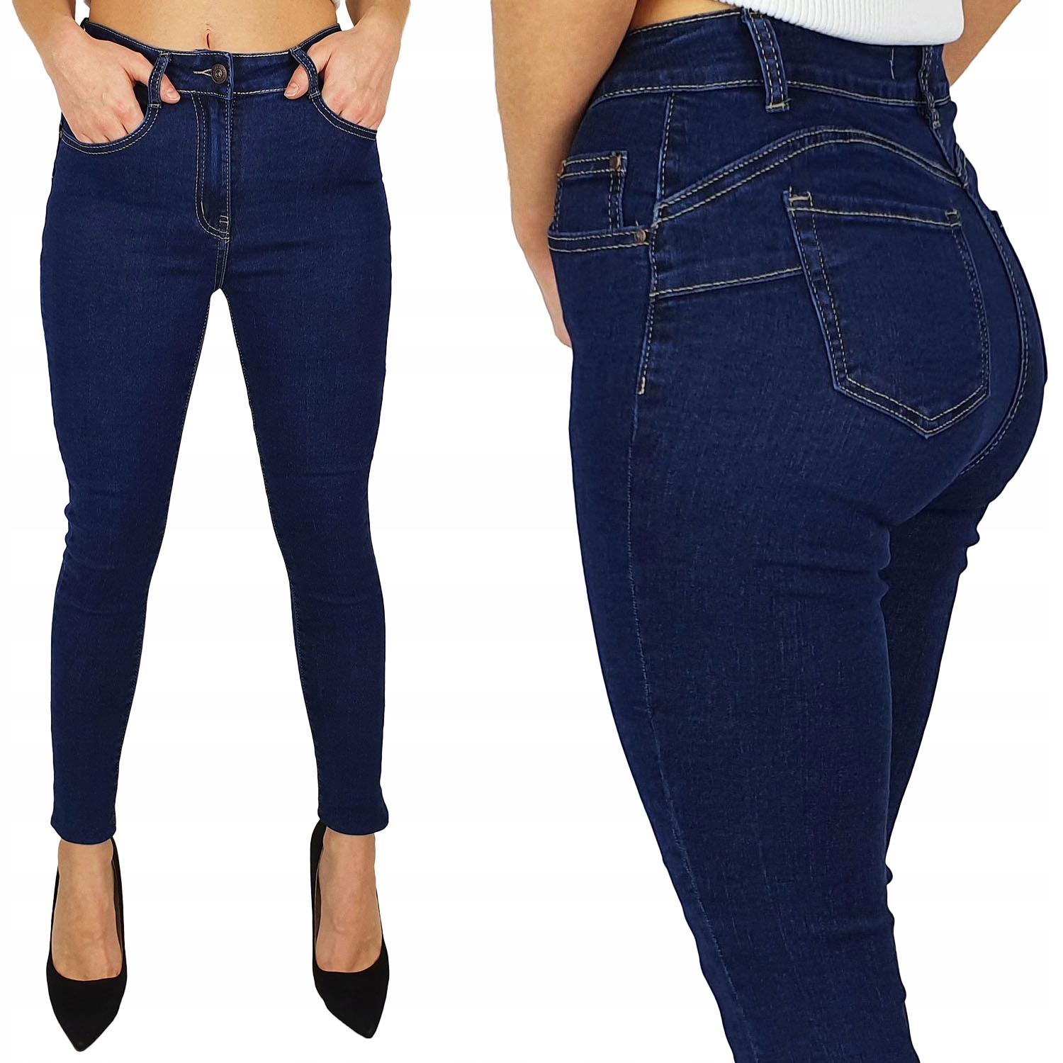 

Damskie Spodnie Jeansowe Wyszczuplające push-up