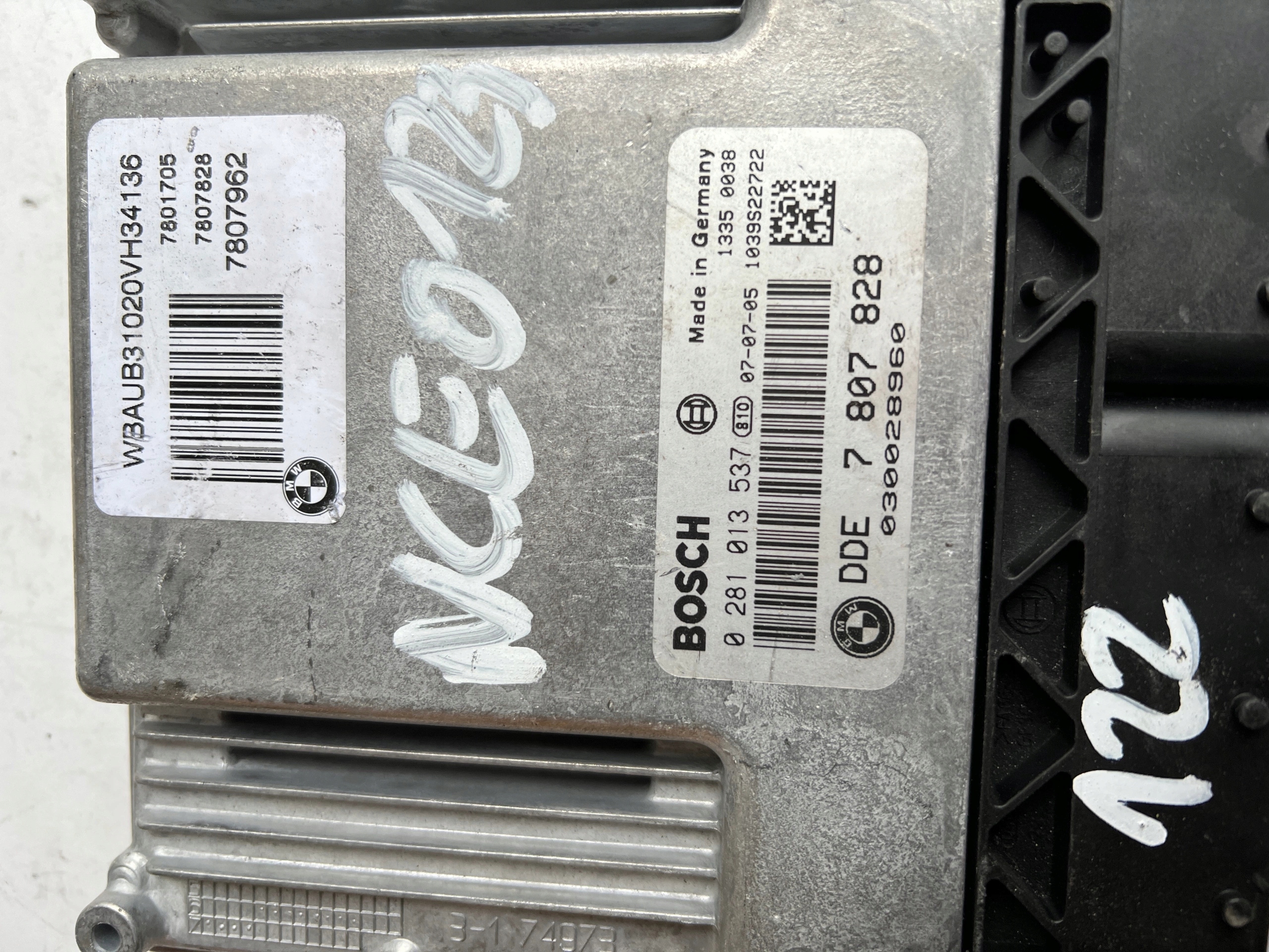 BMW 1 3 Computer ECU 0281013537 DDE 7807828
