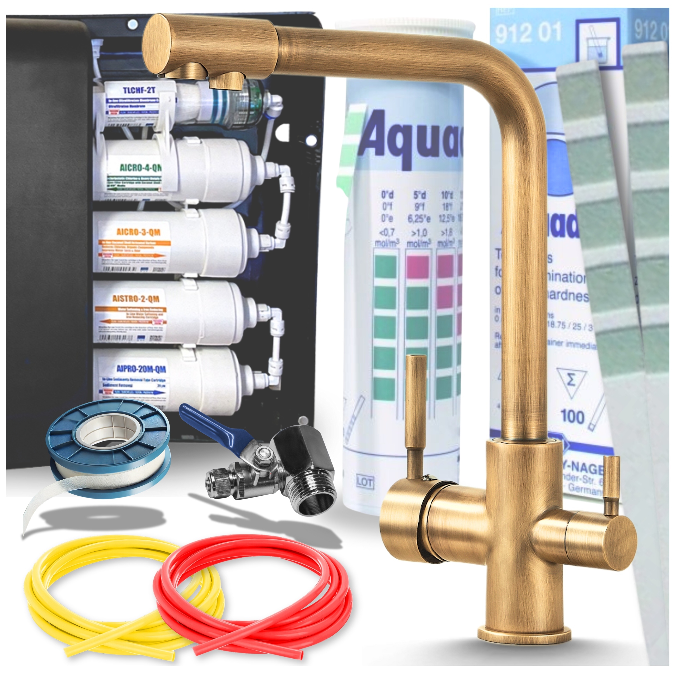 Filtr na vodu Kuchyňský podskříňový pod Dřez Kuchyňská baterie Atest Set