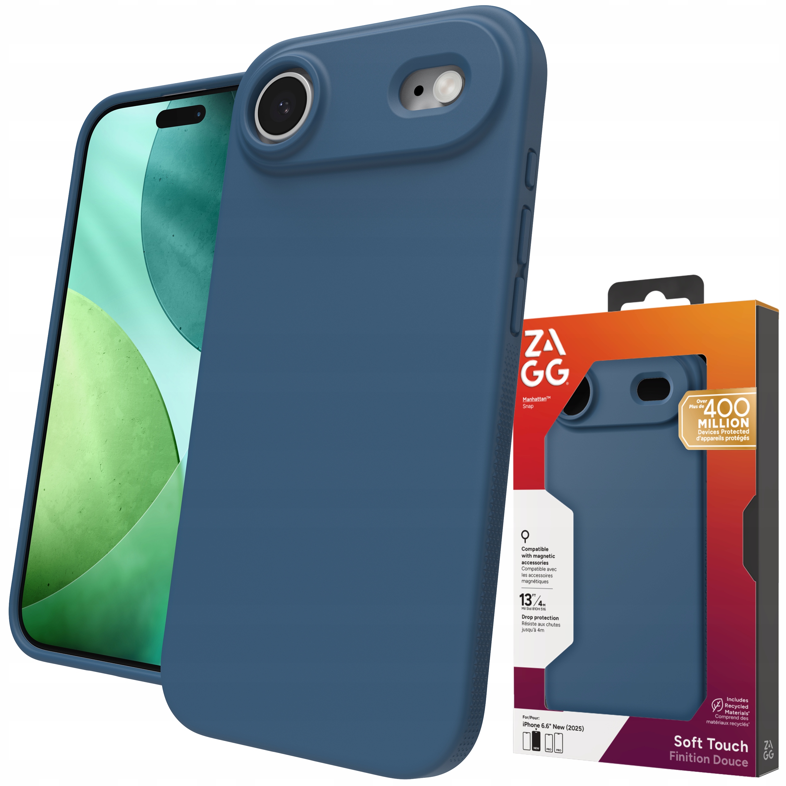 Zagg Manhattan Snap Case Pouzdro s MagSafe pro iPhone Air Kryt