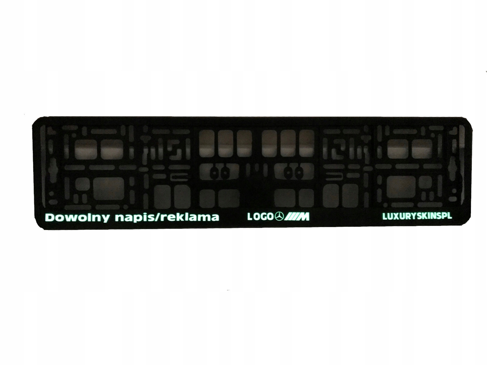 

Ramka Tablicy Rejestracyjnej Świecąca W Ciemności