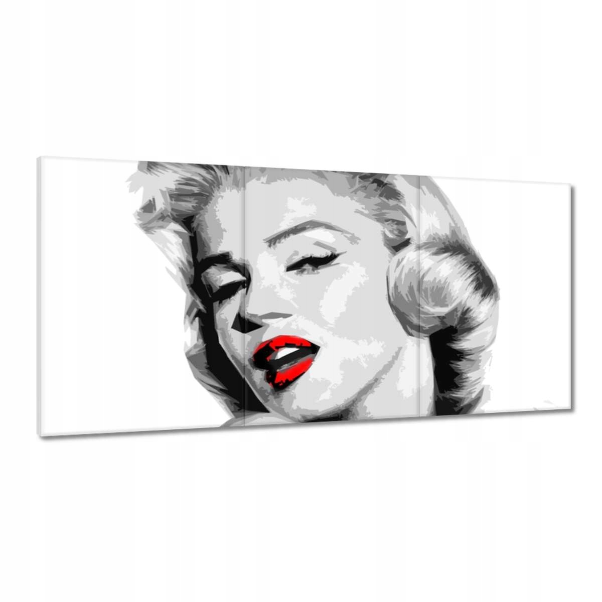 Obrazy 180x90 Marilyn červené pery
