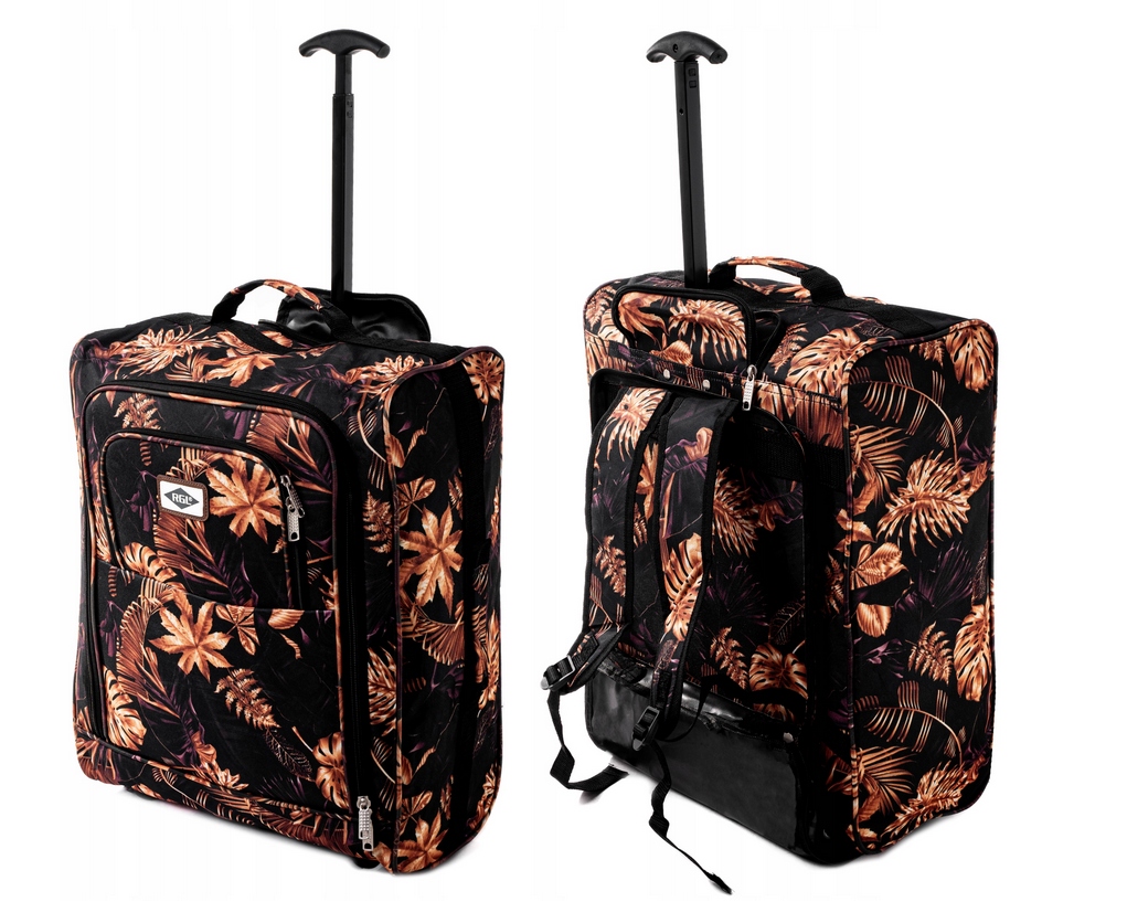 Plecak Na Kółkach Bagaż Podręczny 55x40x20 Plecako-walizka Rgl Liście