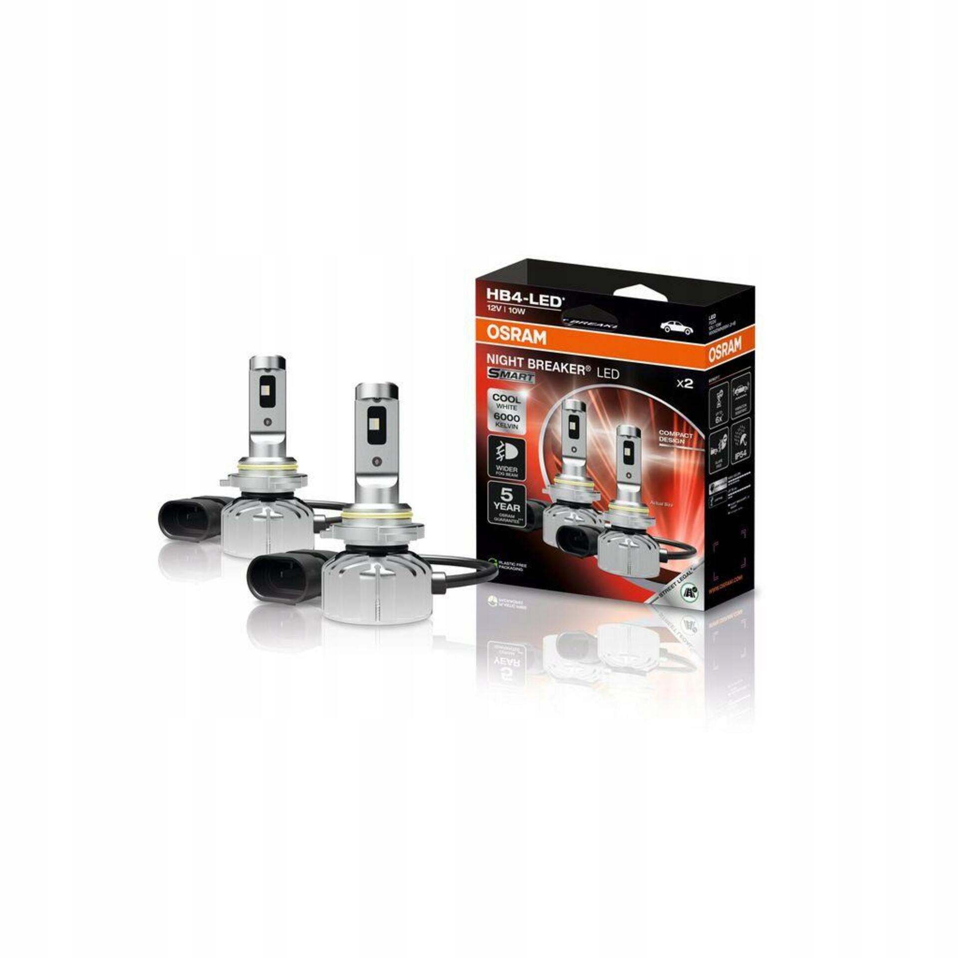 Osram HB4 Night Breaker Led Smart homologácia At, De 2ks 9006DWNBSM-2HB