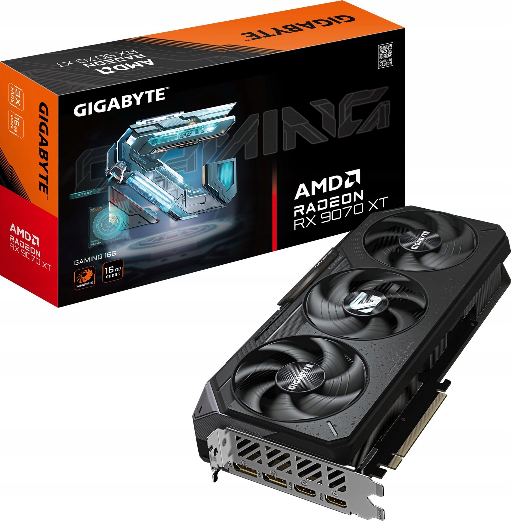 Grafická karta Gigabyte Radeon Rx 9070 Xt Gaming 16 Gb