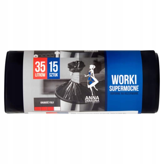 Levně 10 x Anna Zaradna Supersilné sáčky 35L 15ks